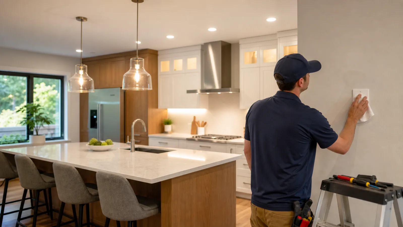 Kitchen lighting project photo