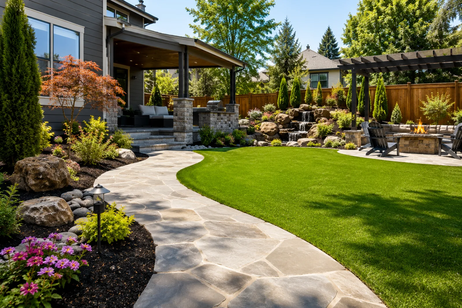 Landscaping contractor website template preview