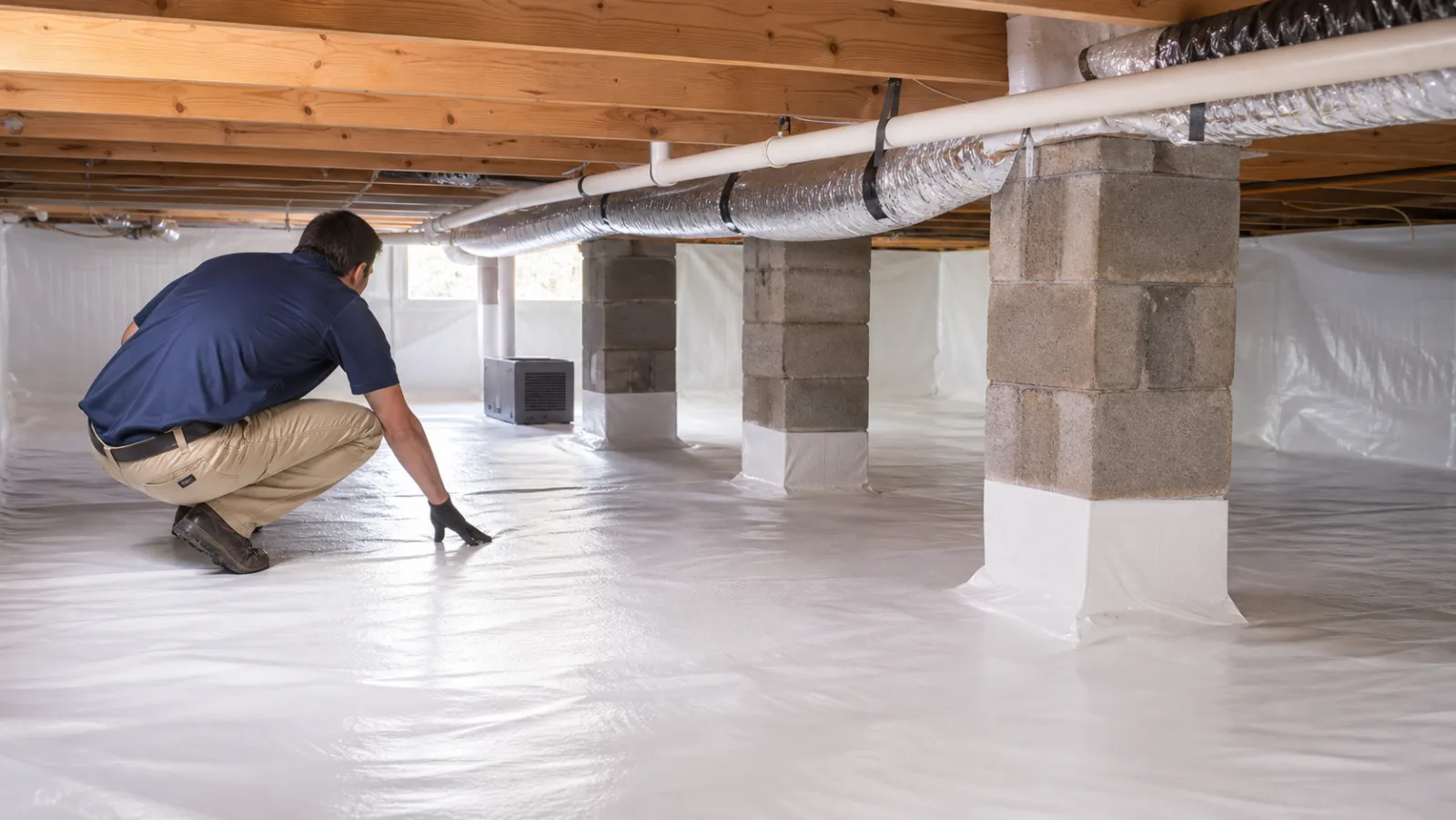 Crawlspace treatment project photo