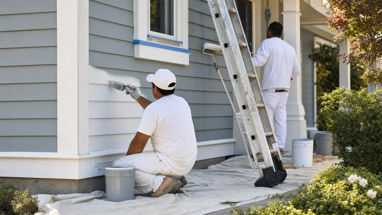 Exterior repaint project photo