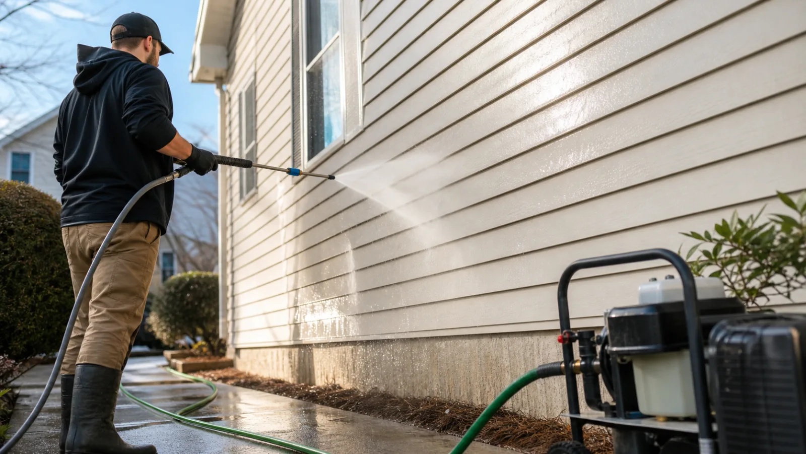 Siding soft wash project photo