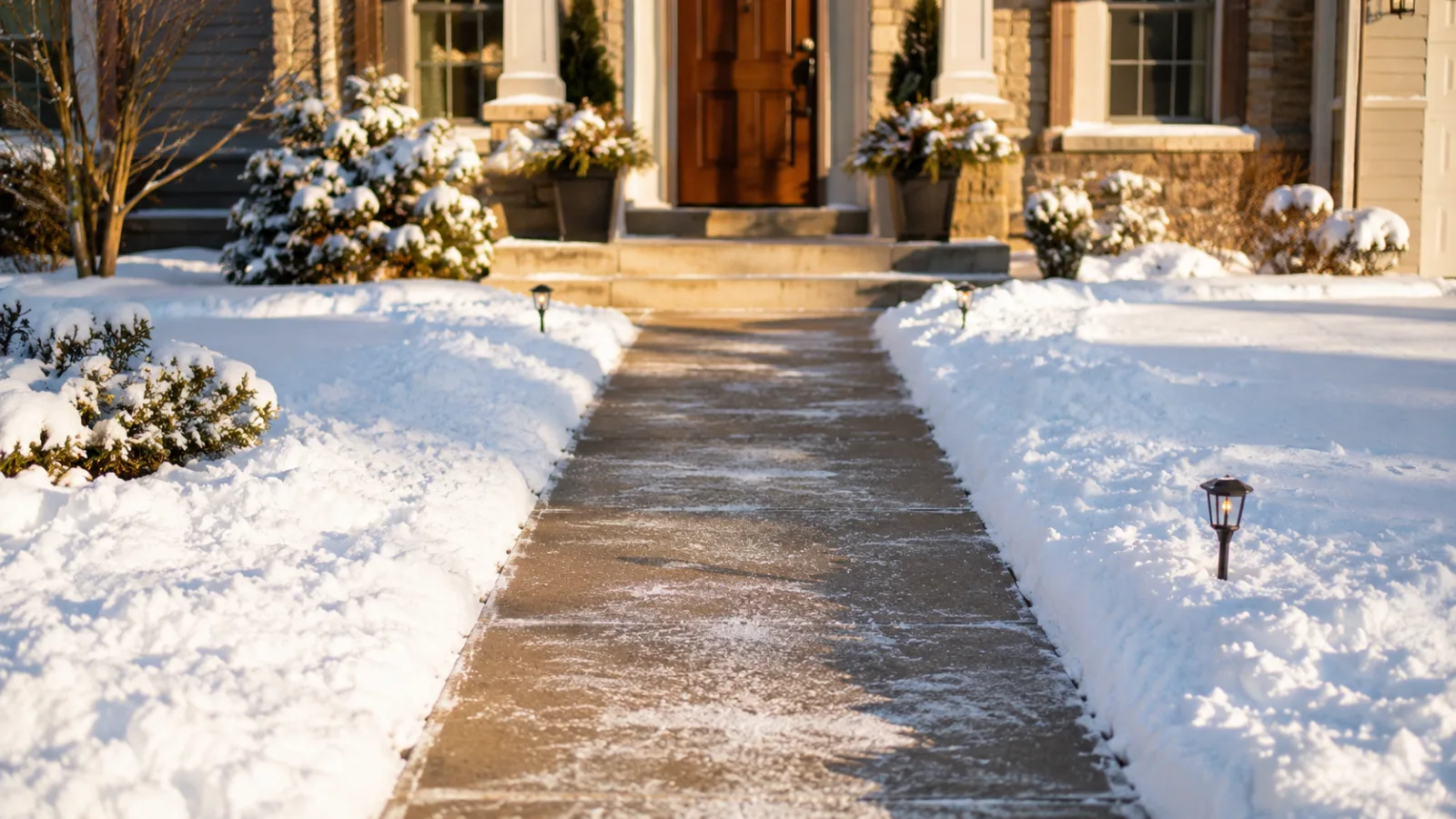 Salted walkway project photo