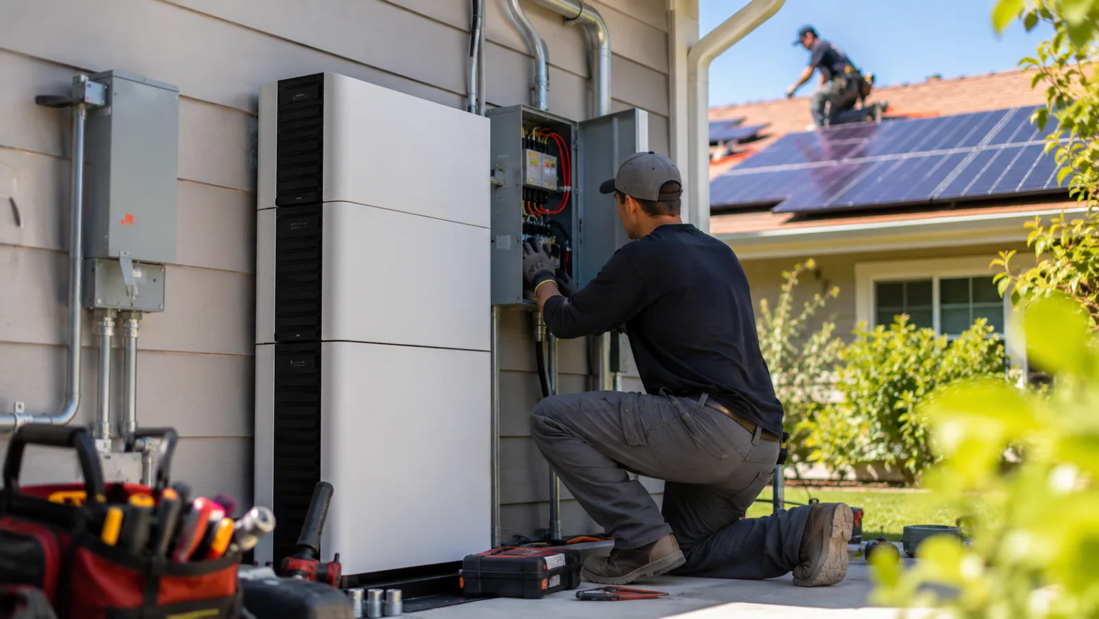 Battery backup install project photo