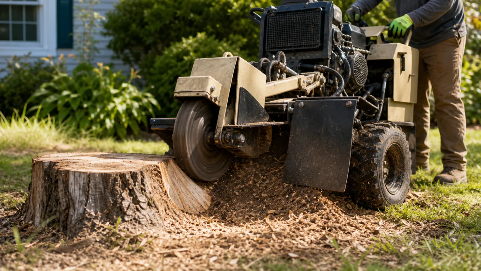 Stump grinding wheel project photo