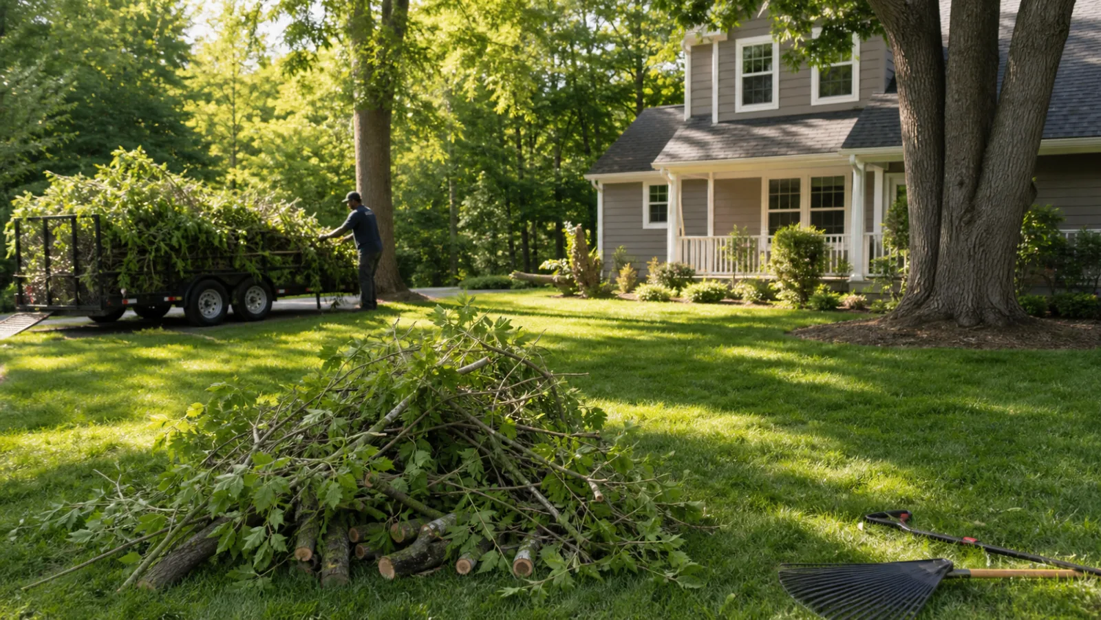 Storm limb cleanup project photo
