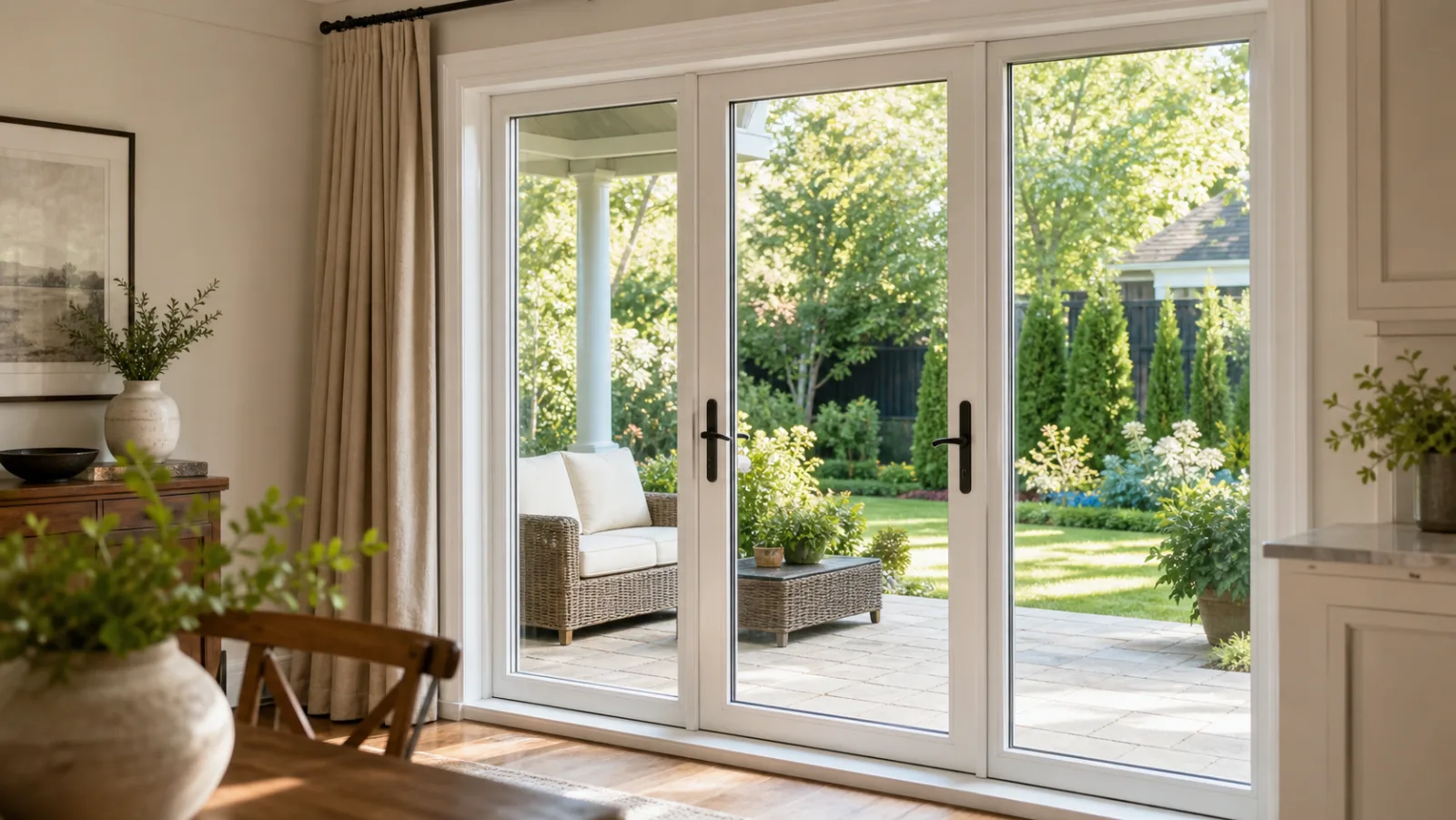 Patio door upgrade project photo